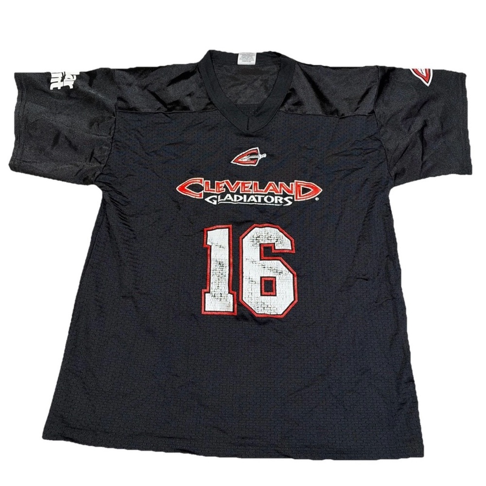 Cleveland Gladiators Youth Size XL Black Jersey Arena Football League Vtg 1990s